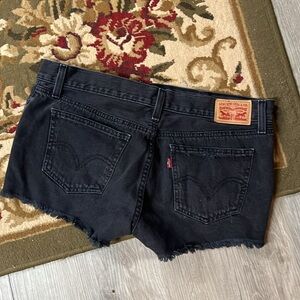 Levi’s Black Denim shorts